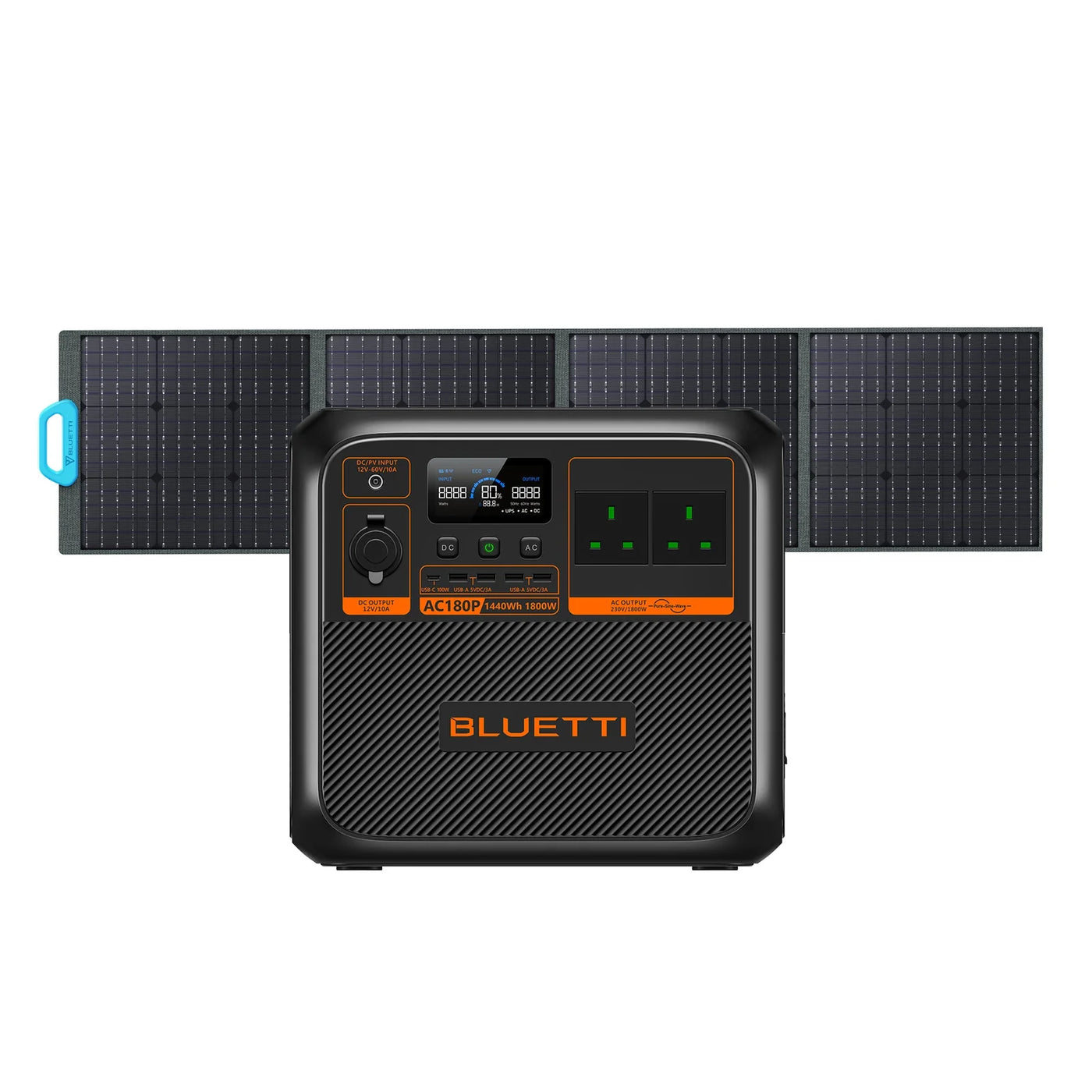 BLUETTI AC180P PORTABLE POWER STATION | 1,800W 1,440Wh