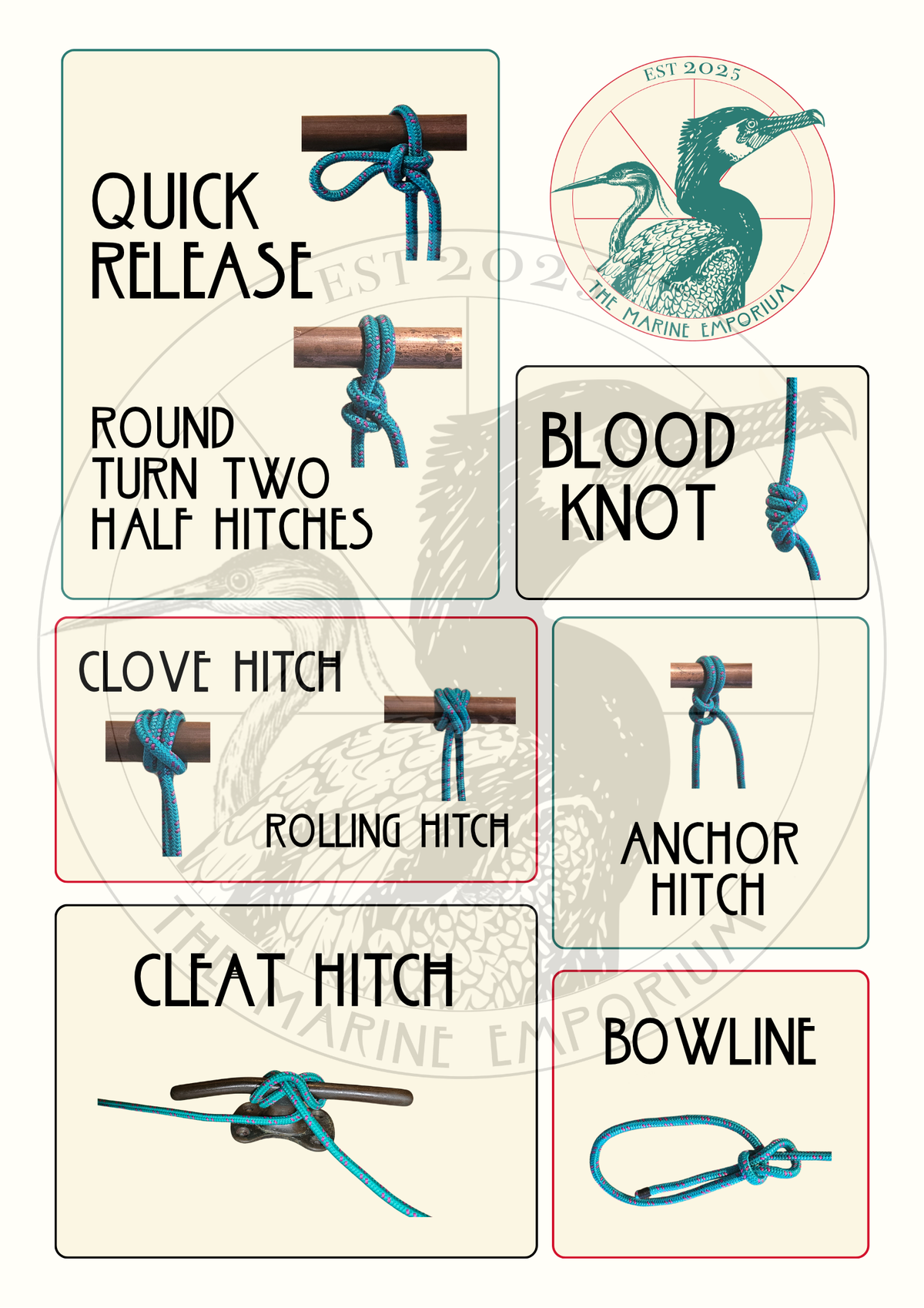 The Emporium's Knots Teatowel (PRE-ORDER)