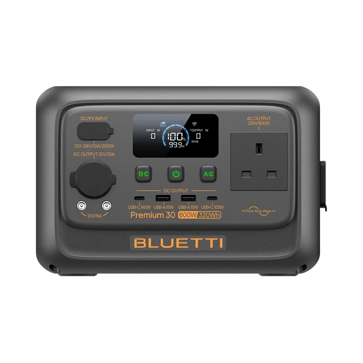 BLUETTI PREMIUM 30 V2 PORTABLE POWER STATION | 600W 320Wh