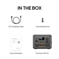 BLUETTI PREMIUM 100 V2 PORTABLE POWER STATION | 2,000W 1,024Wh